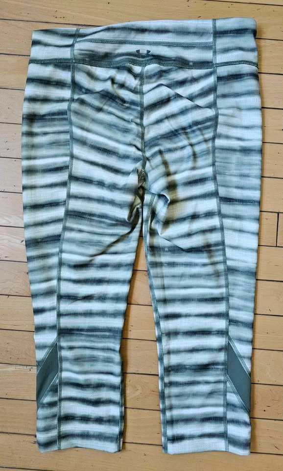 Brand New UNDER ARMOUR Striped Space-Dye Crop Leggings - Size M - photo 2