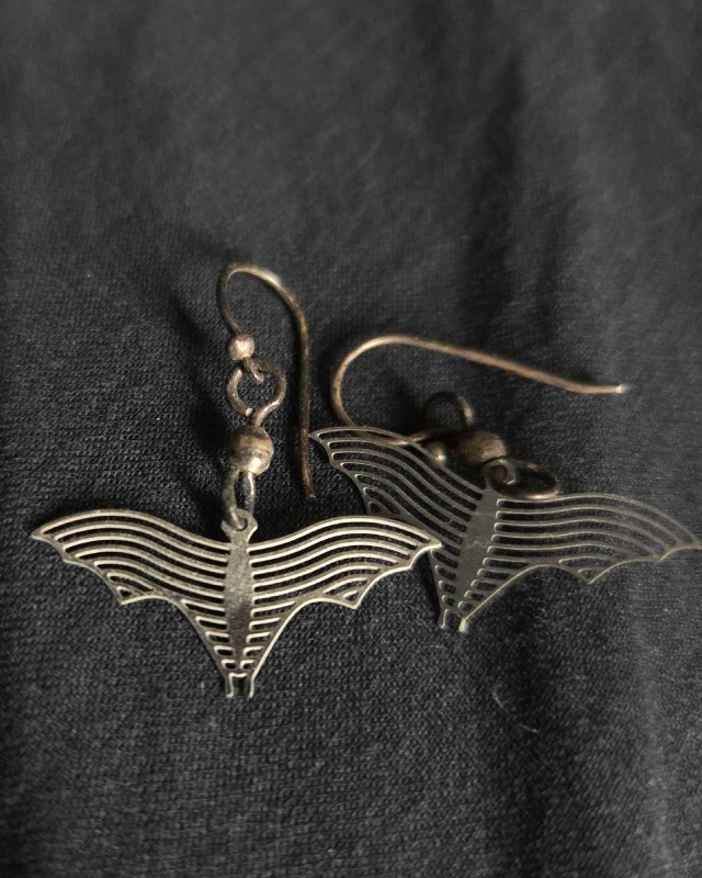 Cute bat earrings