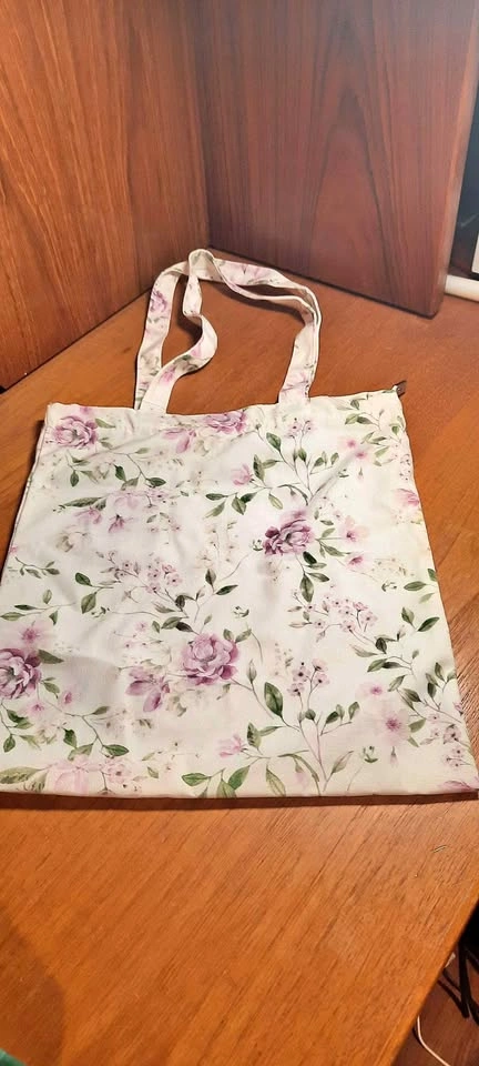 Floral canvas bag