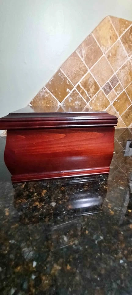 Cherry Wood Jewelry Box with Glass Lid