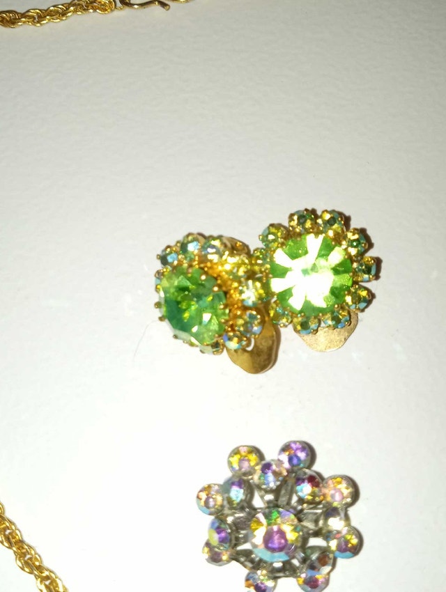 Vintage Mixed Rhinestone/Crystal Costume Jewelry Lot - photo 4