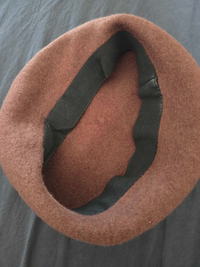brown felt beret - photo 2