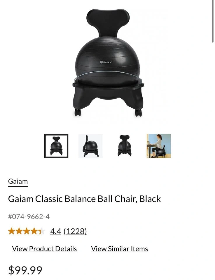 BRAND NEW Gaiam Classic Balance Ball Chair - photo 4