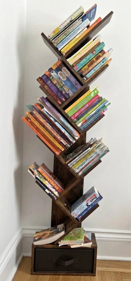 Space-Saving Tree Bookcase / Display Shelf (2 Available)