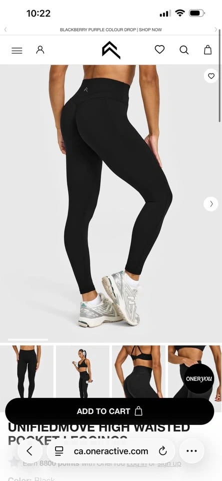 BRAND NEW - Oner Active Black Leggings (tags still on) - photo 2