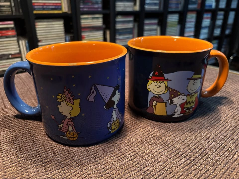 Vintage Peanuts Halloween Collection Large Mug Set