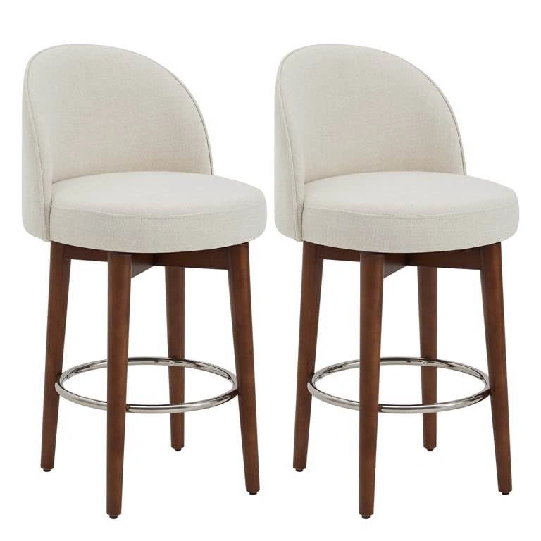 CHITA Counter Height Bar Stools Set of 2, 26 inch Swivel - photo 3