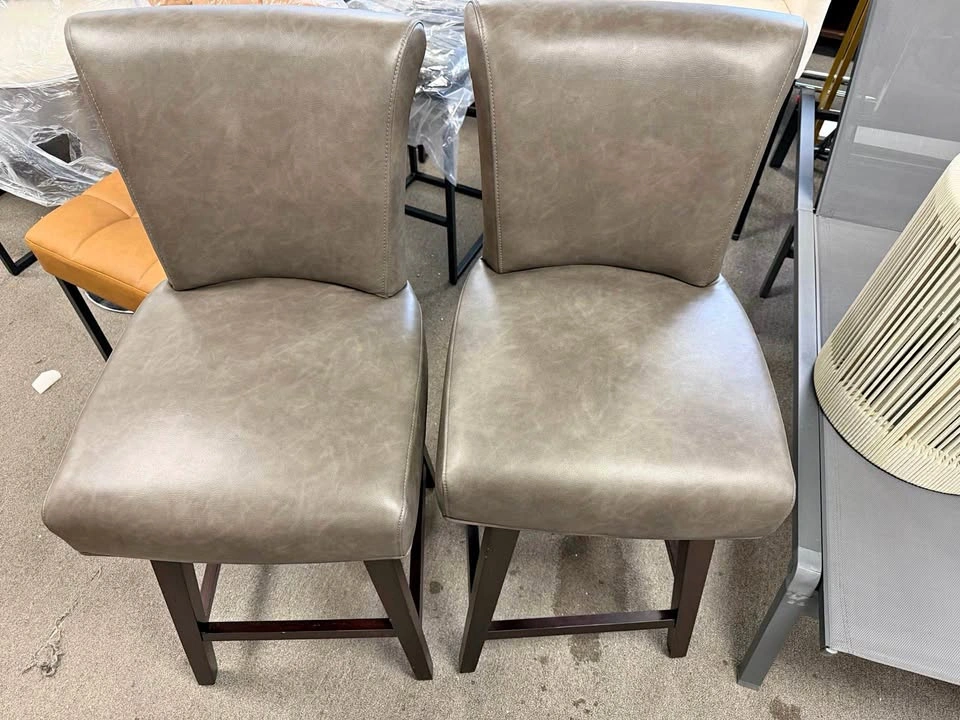 CHITA Swivel Counter Height Bar Stools, 26 inch, Set of 2