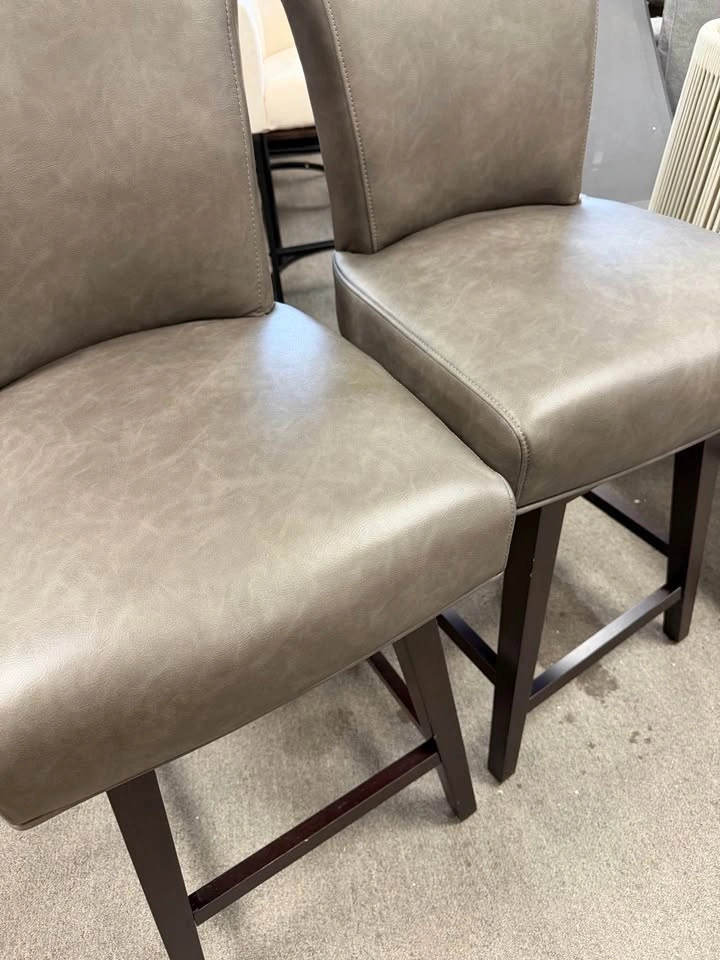 CHITA Swivel Counter Height Bar Stools, 26 inch, Set of 2 - photo 2