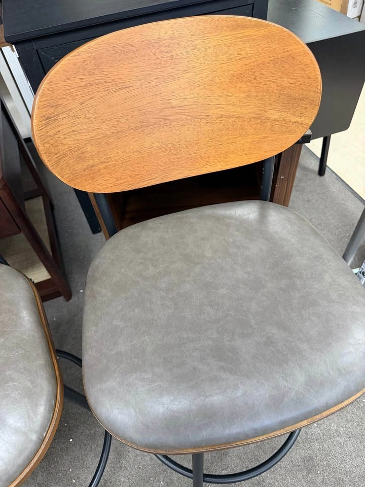 CHITA Swivel Counter Height Bar Stools Set of 2 - photo 3