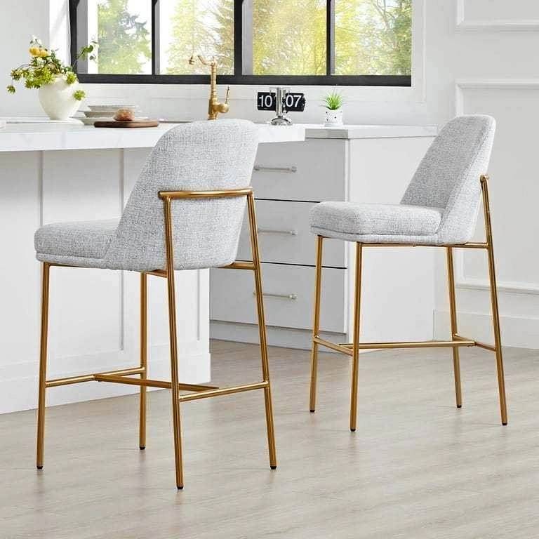 CHITA Modern Counter Height Bar Stool Set of 2