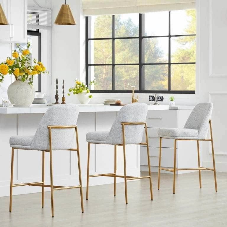 CHITA Modern Counter Height Bar Stool Set of 2 - photo 3