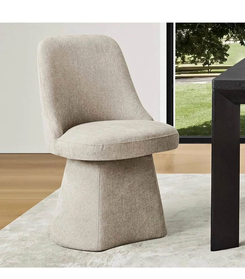 KISLOT Swivel Dining Chair, Upholstered Mid Century Modern