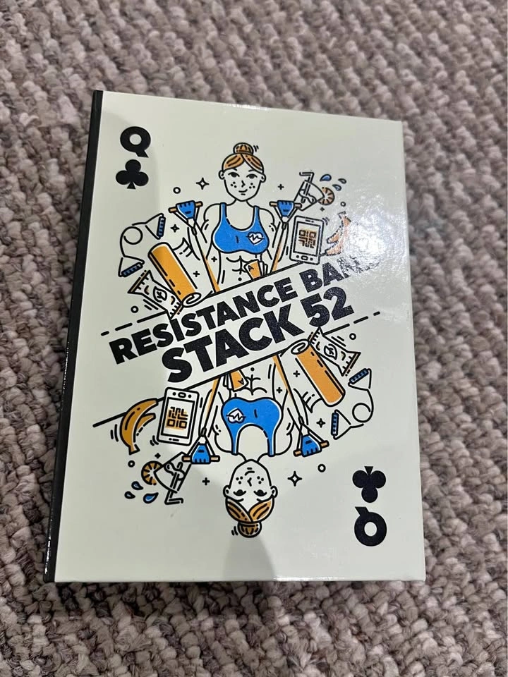 Resistance band workout cards