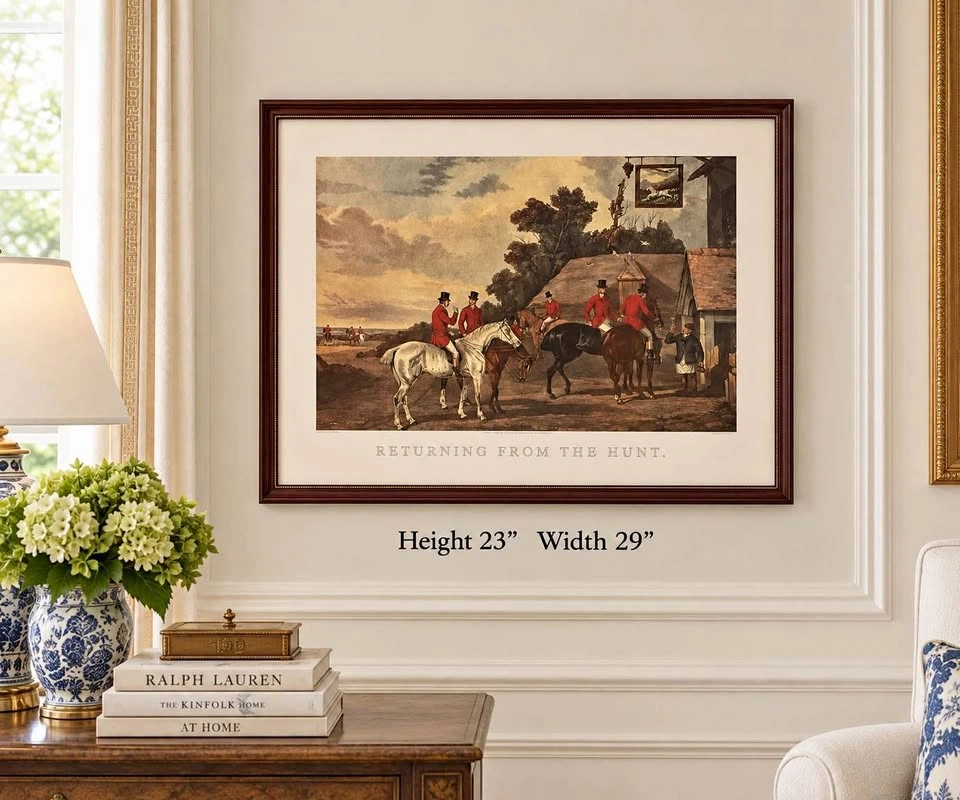 Equestrian Print “RETURN FROM THE HUNT” W Shayer