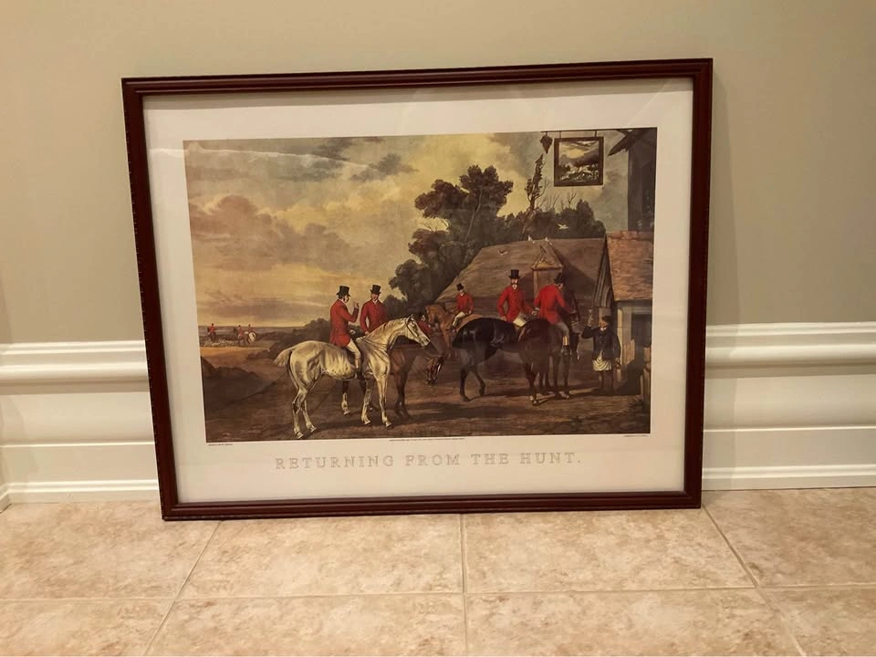 Equestrian Print “RETURN FROM THE HUNT” W Shayer - photo 3