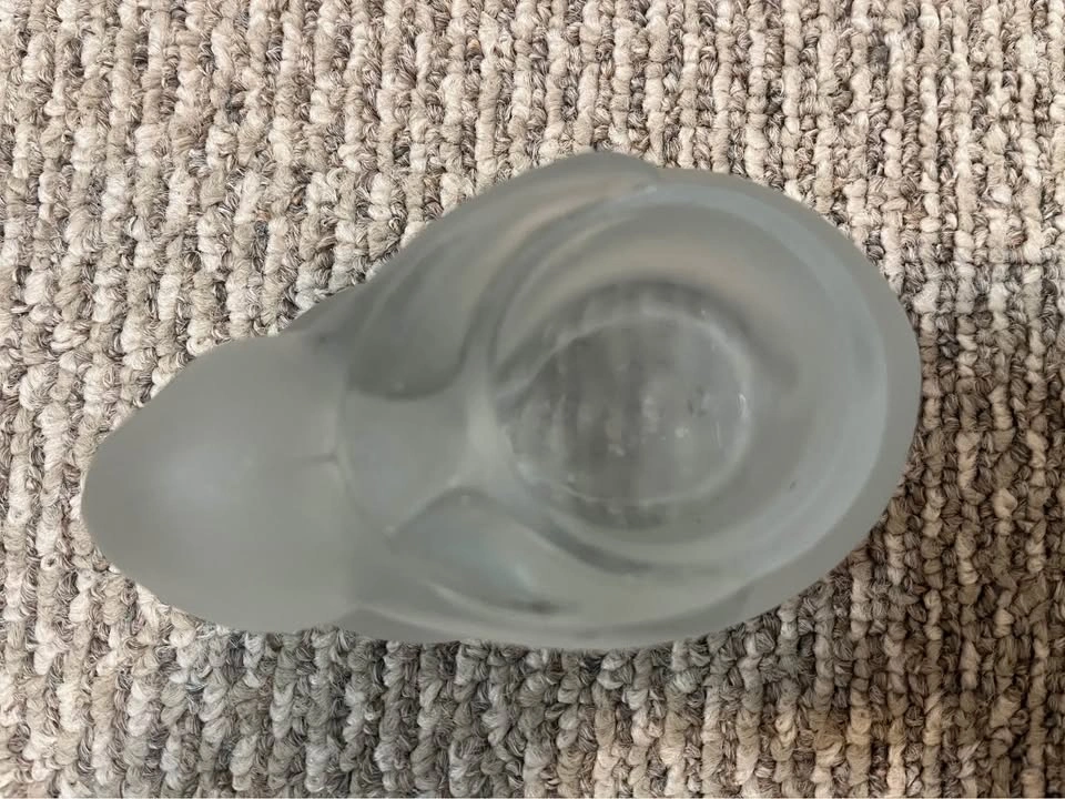Glass rabbit candle holder (heavy) - photo 2