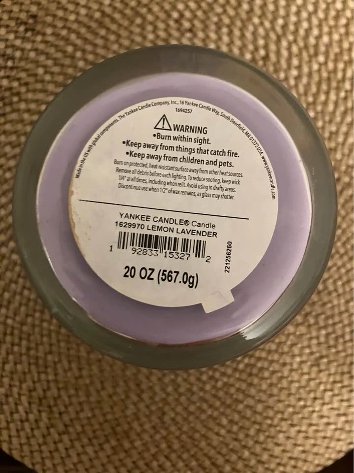 2 Wick Yankee Candle Lemon Lavender - photo 4