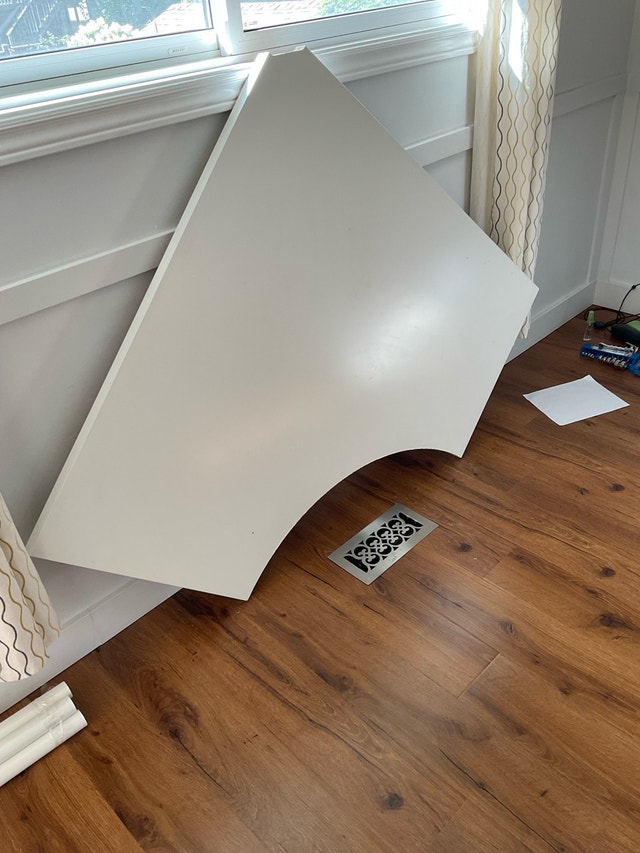 IKEA white corner desk (top only) - photo 3
