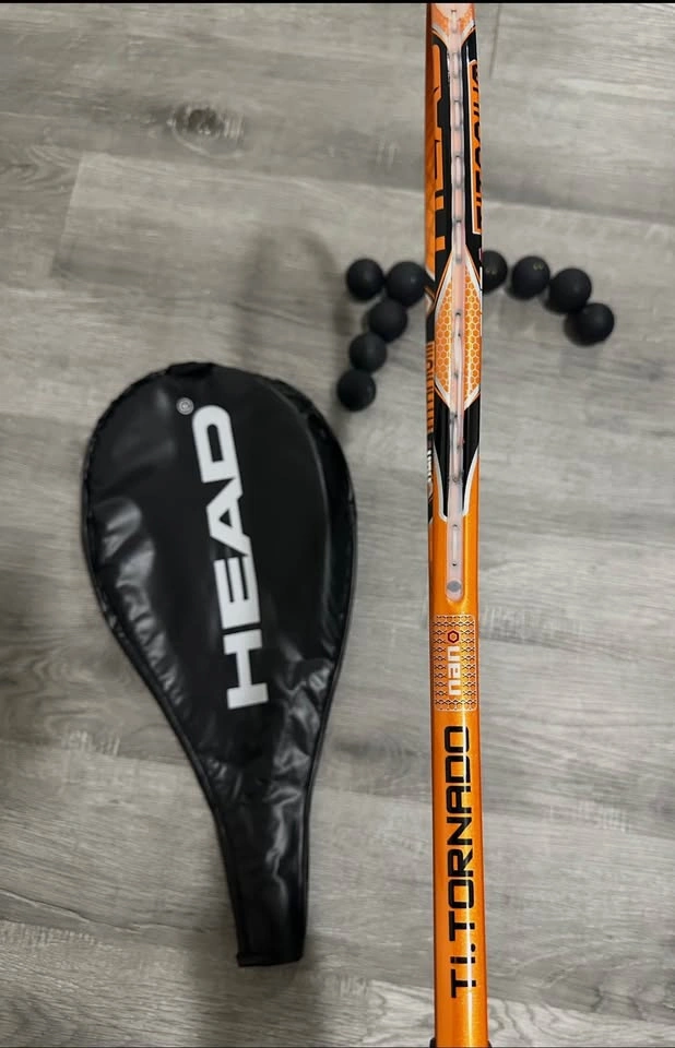 Head Squash/Racquetball Racquet, Case, and 10 Squash Balls - photo 4
