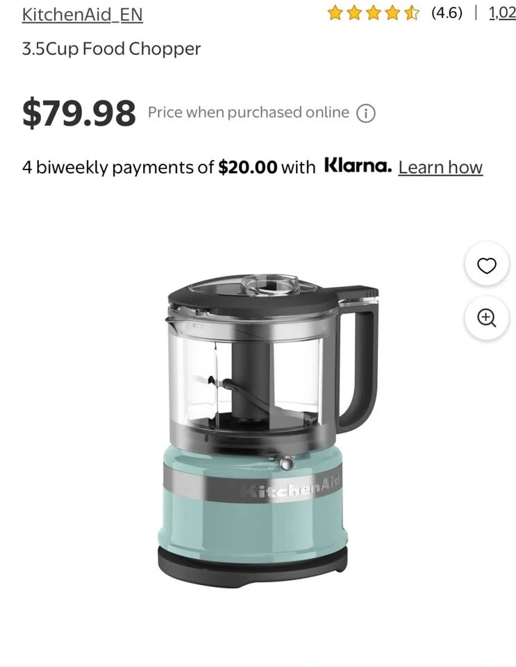 KitchenAid Stainless Steel Food Chopper – 3.5 Cup - photo 2