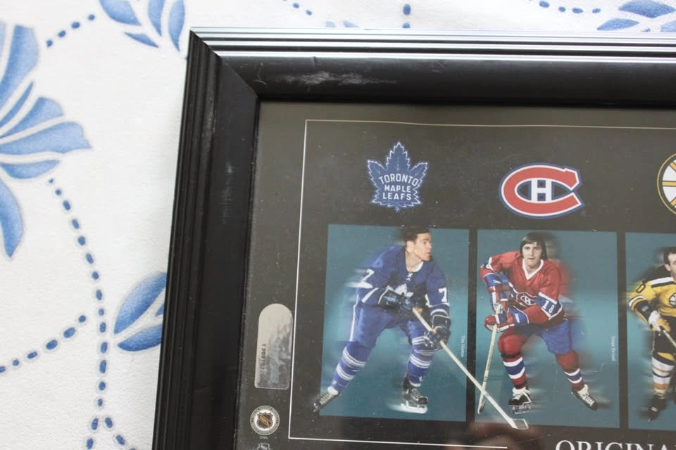 Framed Original Six-Line of Defence NHL Hockey Print - photo 4