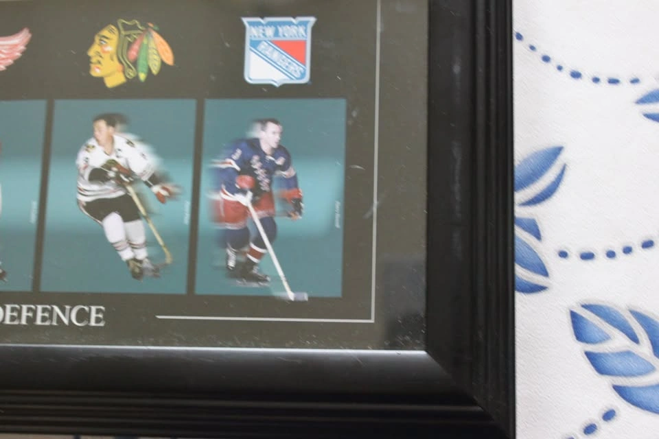 Framed Original Six-Line of Defence NHL Hockey Print - photo 5