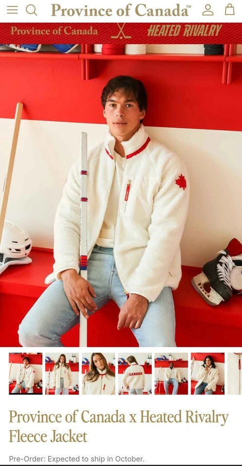Province of Canada Heated Rivalry Fleece Preorder - photo 2