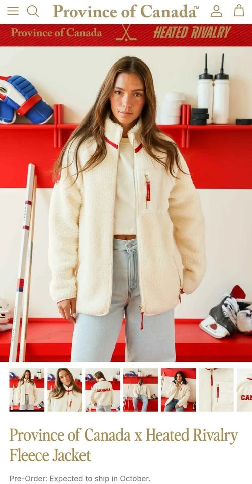 Province of Canada Heated Rivalry Fleece Preorder - photo 3