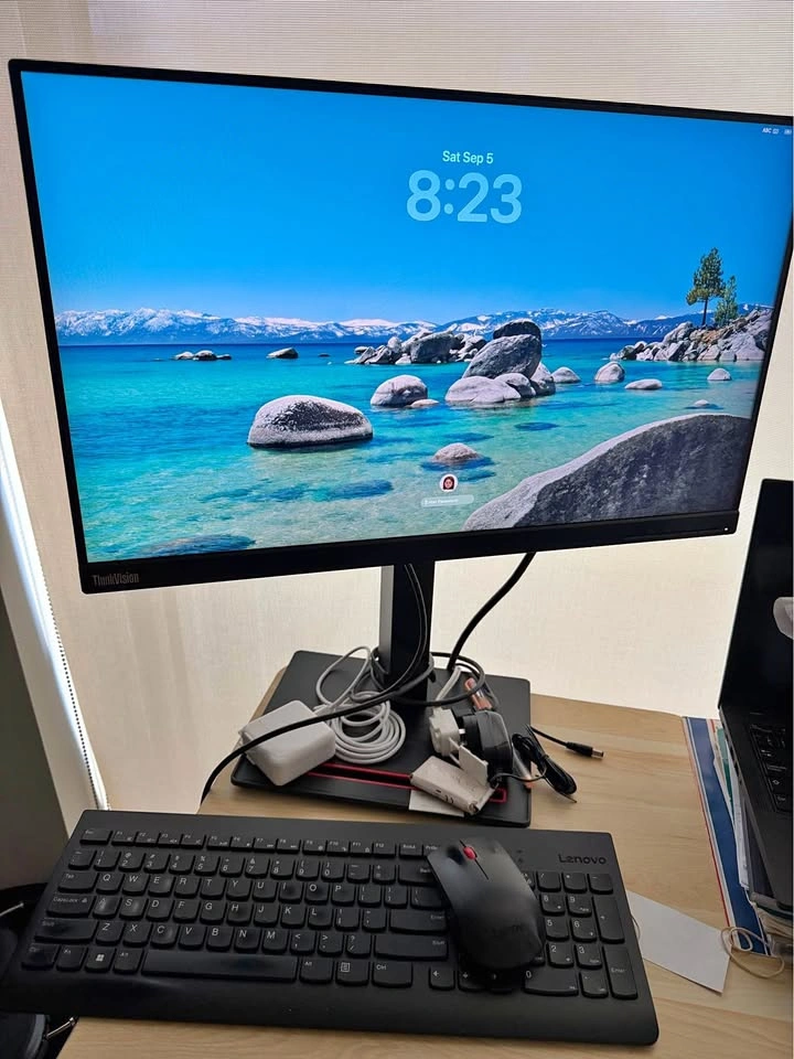 Lenovo ThinkVision 23.8” Monitor with Keyboard and Mouse