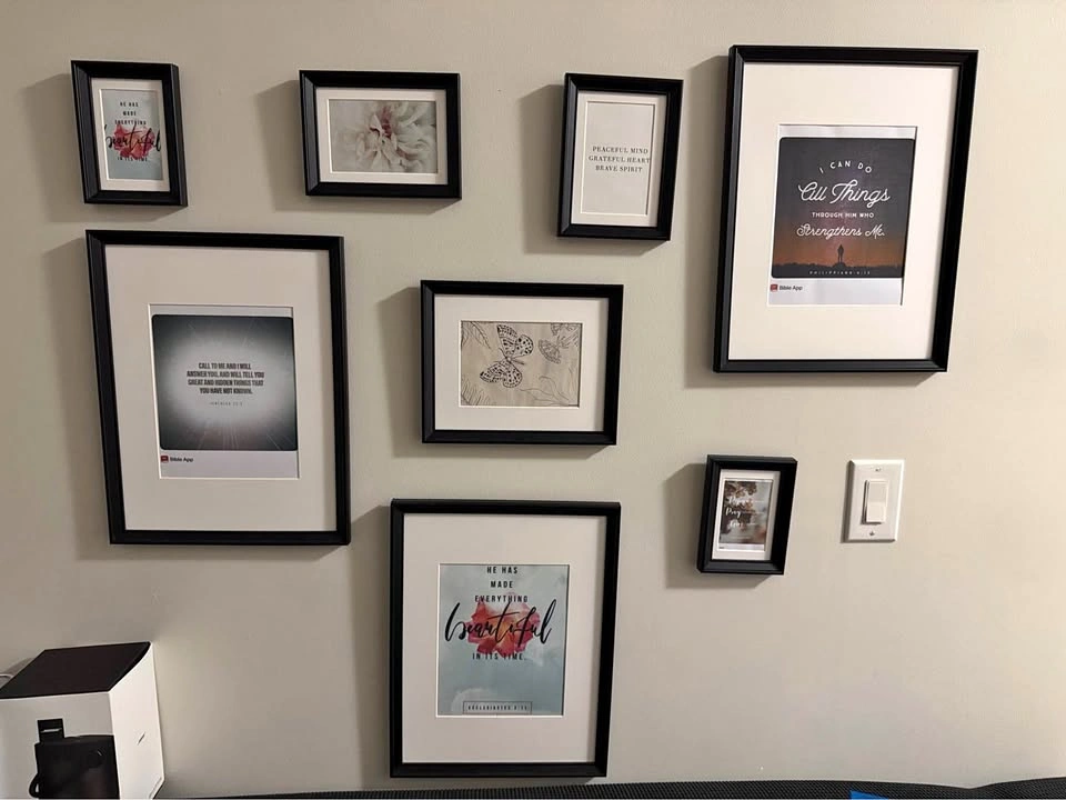 IKEA KNOPPÄNG Frame with Poster, Set of 8