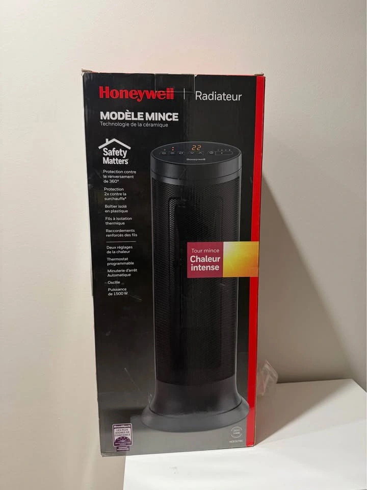 Honeywell HCE317BC Slim Ceramic Tower Heater - photo 2