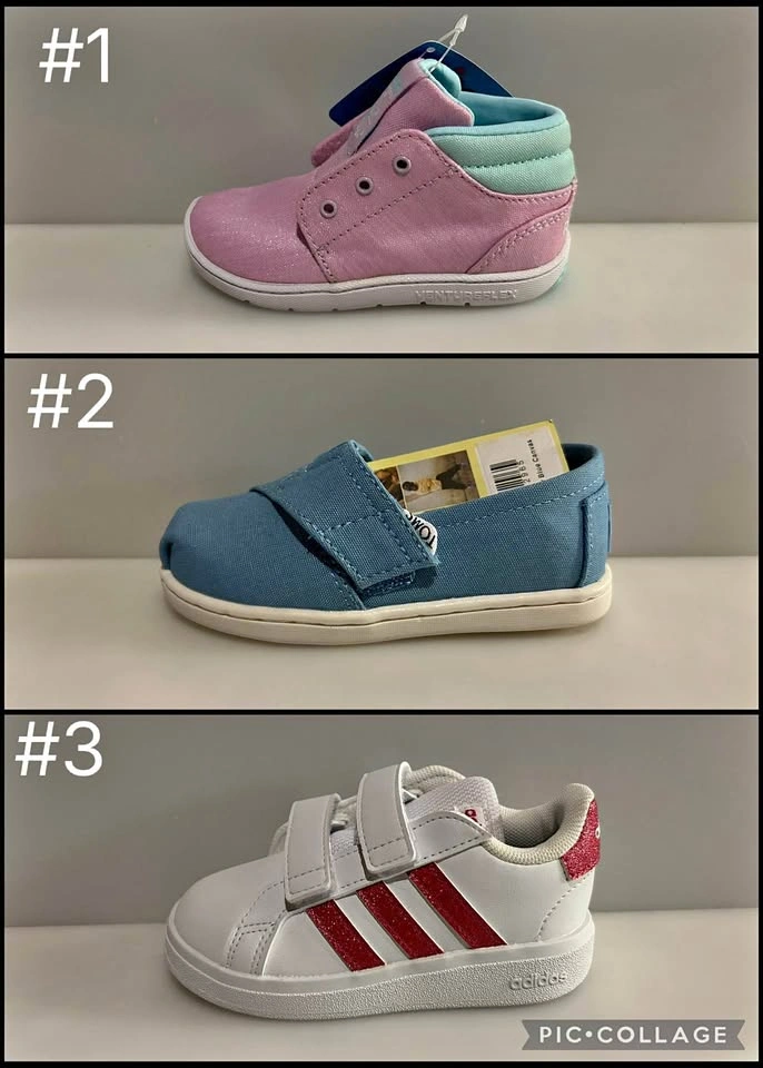 New Kids Toddler Girls Shoes, New In Box - $25 Each