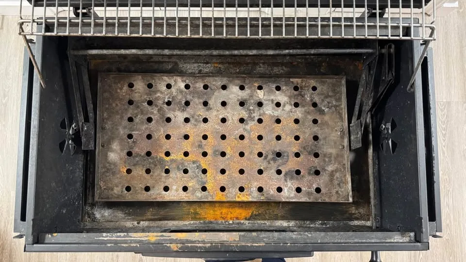 XXL Smoker Barbecue Outdoor Charcoal Grill BBQ w/ Table image indicator(4)