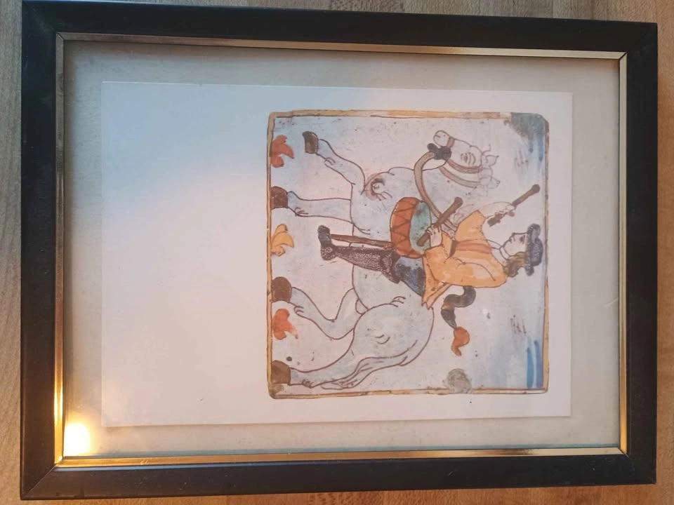 4x Framed Vintage Greeting Cards Van Gogh, Currier & Ives - photo 4