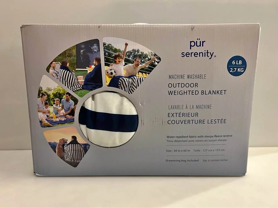New 6lb Weighted Blanket 50” x 60” Machine Washable NIB
