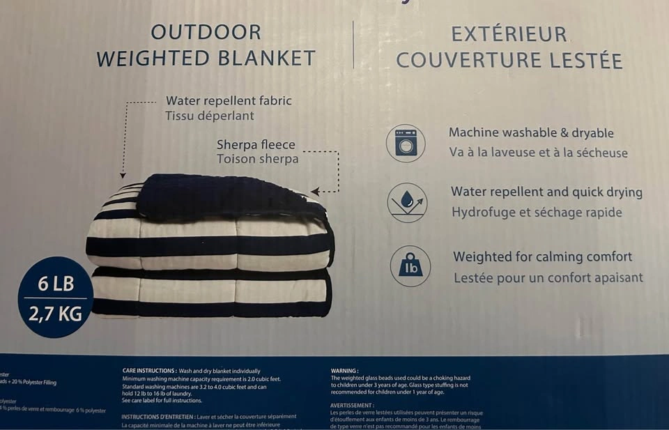 New 6lb Weighted Blanket 50” x 60” Machine Washable NIB - photo 2