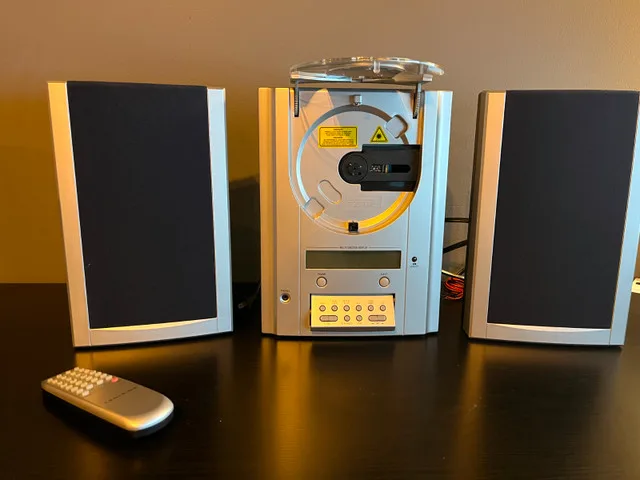 Compact Home Audio System with Vertical-Load CD Player image indicator(2)