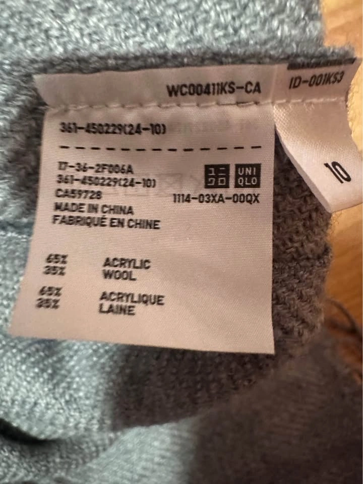 Uniqlo Fleece Neck Warmer and Wool Blend Scarf - photo 3