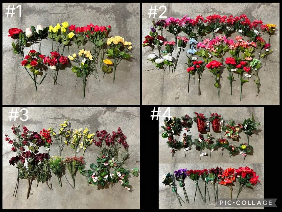 New Silk / Faux Flower Bundles - $10 Each Set
