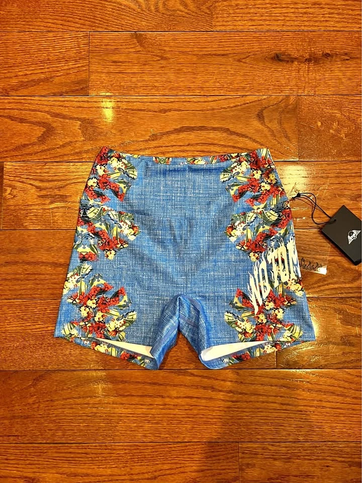 Civil Regime Floral Bike shorts size Large NEW WITH TAGS