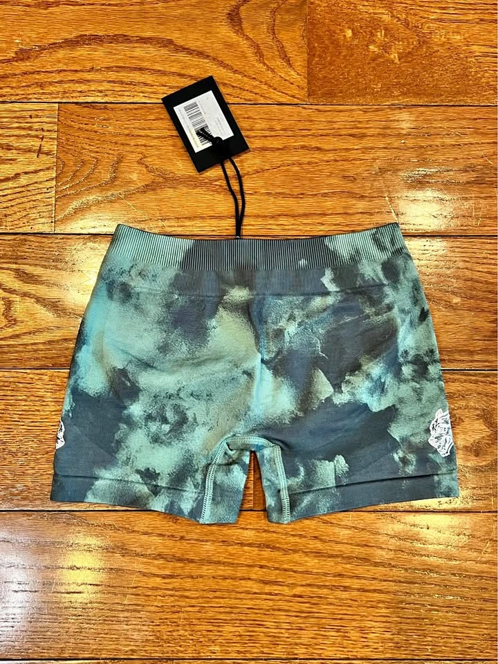 Darc Sport SHE Athletic Shorts Marble Tie-Dye Size Small NWT