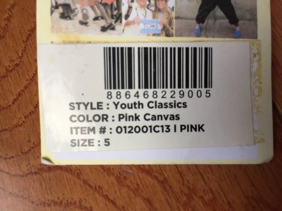 Toms Youth Classics Pink Slip-Ons - photo 3