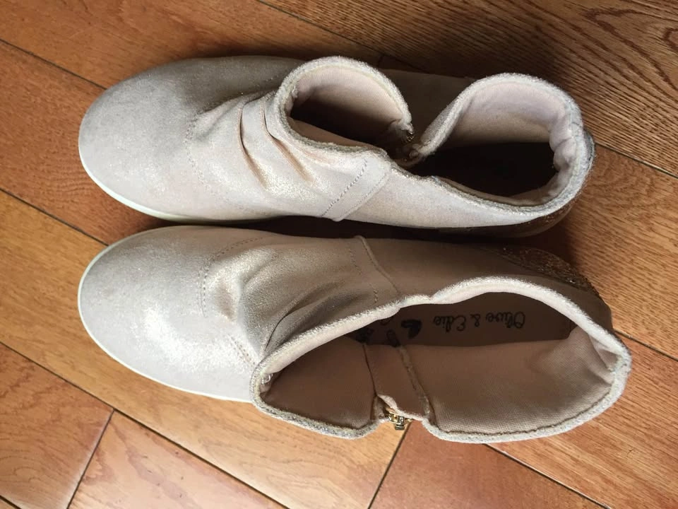 Olive & Edie high top pink glitter shoes for kids - photo 2