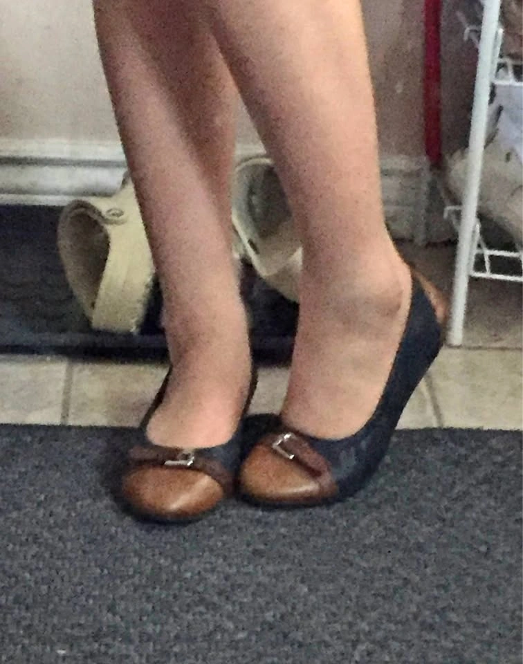 Rudsak leather buckle vintage ballet flats