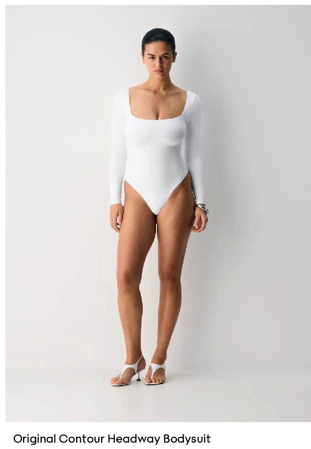 Aritzia - Original Contour Headway Bodysuit Bright White - Size