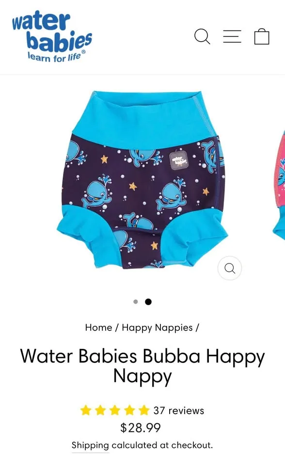 Water Babies Bubba Happy Nappy Swimsuit (3-6 months) image indicator(2)