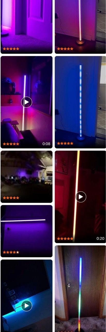 Smart RGBICW LED Corner Floor Lamp - photo 2