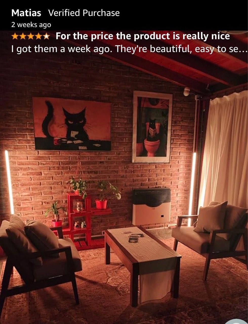 Smart RGBICW LED Corner Floor Lamp - photo 5