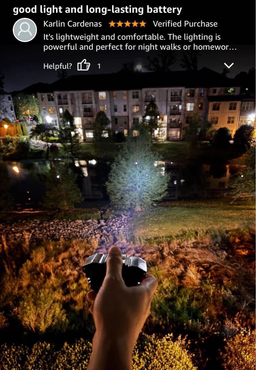 LED Headlamp with 4 Modes - Waterproof & Adjustable - photo 4